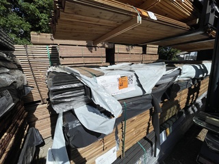 Ca. 75x Grenen Deens/Tripple/Design zwart gecoat, 18x140mm, lengte 540